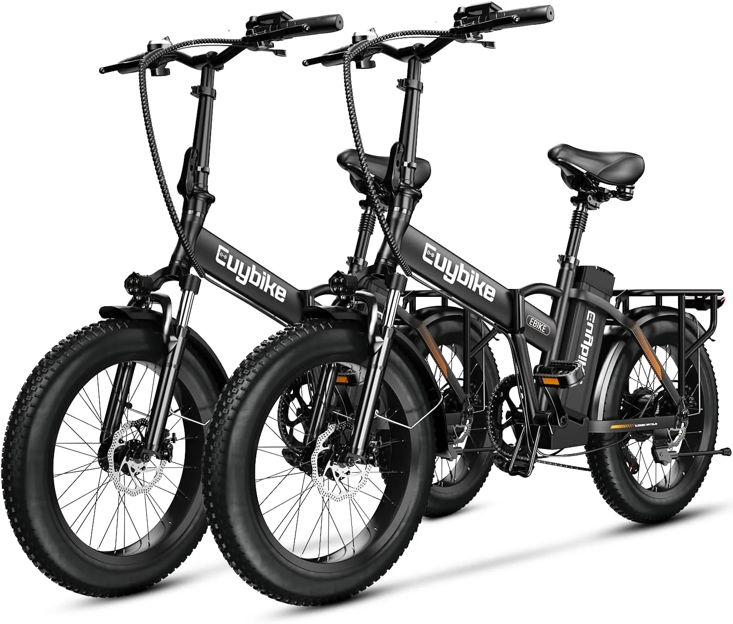 1000W Folding Electric Bike, 48V 20AH Large Removable Battery E Bike, 30 MPH, 80 Miles Max Range, 20" Fat Tire Electric Bike for Adults, Adult Electric Bicycles for Commute Beach Snow