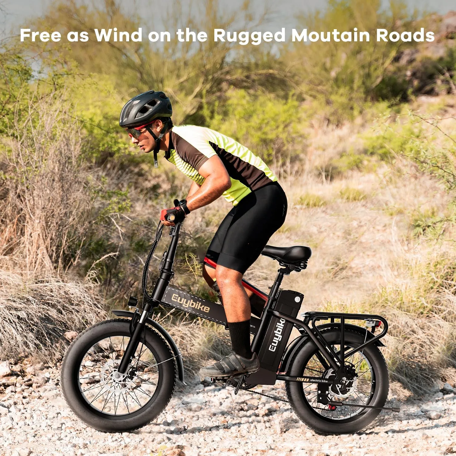 1000W Folding Electric Bike, 48V 20AH Large Removable Battery E Bike, 30 MPH, 80 Miles Max Range, 20" Fat Tire Electric Bike for Adults, Adult Electric Bicycles for Commute Beach Snow