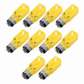 10pcs Smart Car Gear Motor Dual Shaft Electric Motor Gear Reduction for Robot Toys Compact Design for Easy Installation and Versatile Use Toys and Models
