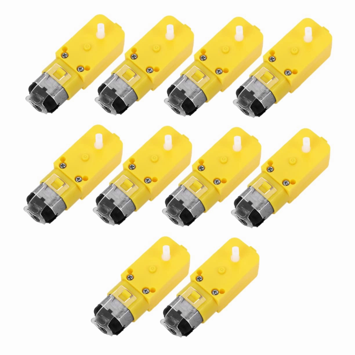 10pcs Smart Car Gear Motor Dual Shaft Electric Motor Gear Reduction for Robot Toys Compact Design for Easy Installation and Versatile Use Toys and Models