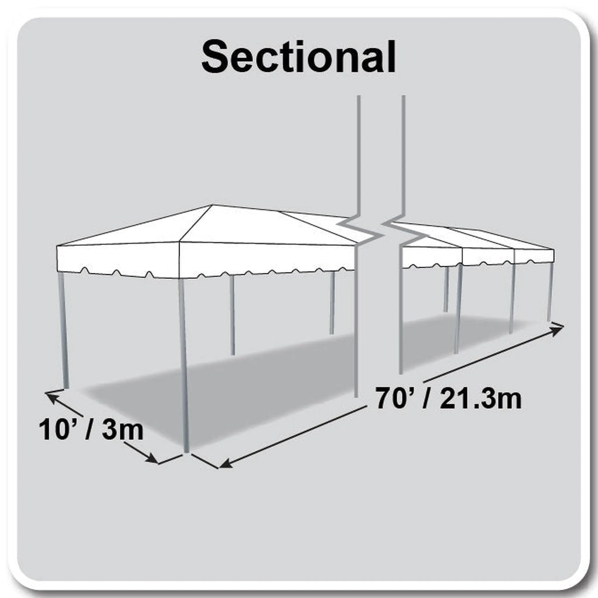 10x70 Classic Series Frame Tent