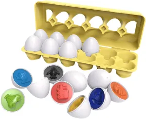 12pcs Matching Toy Cognitive Transport Vehicles for Boy Girl Safe Design for Parent-boy Girl Activities Develops Observation and Memory Skills Easter