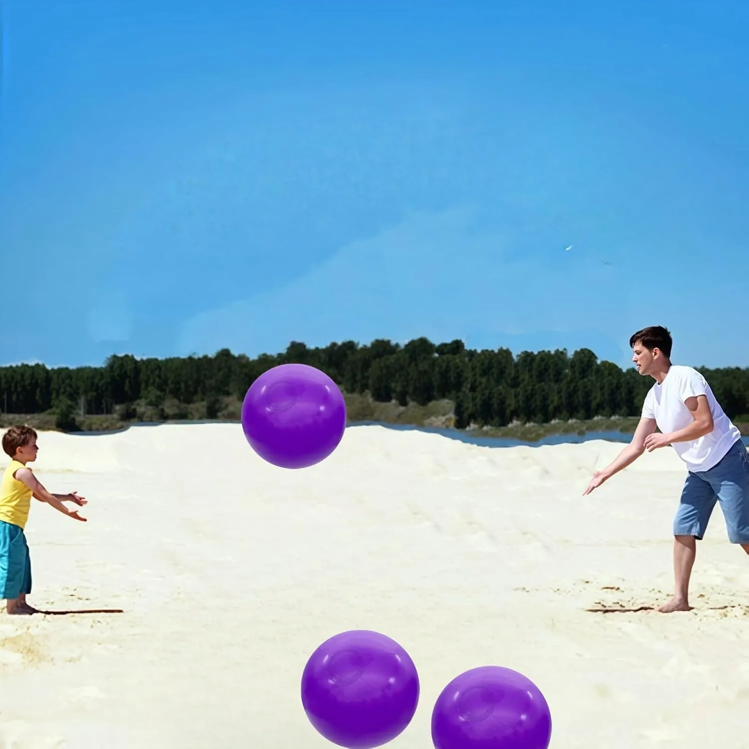 12" Beach Balls Bulk 12 Pack Inflatable Pool Ball for Kids Summer Water Games Party Supplies