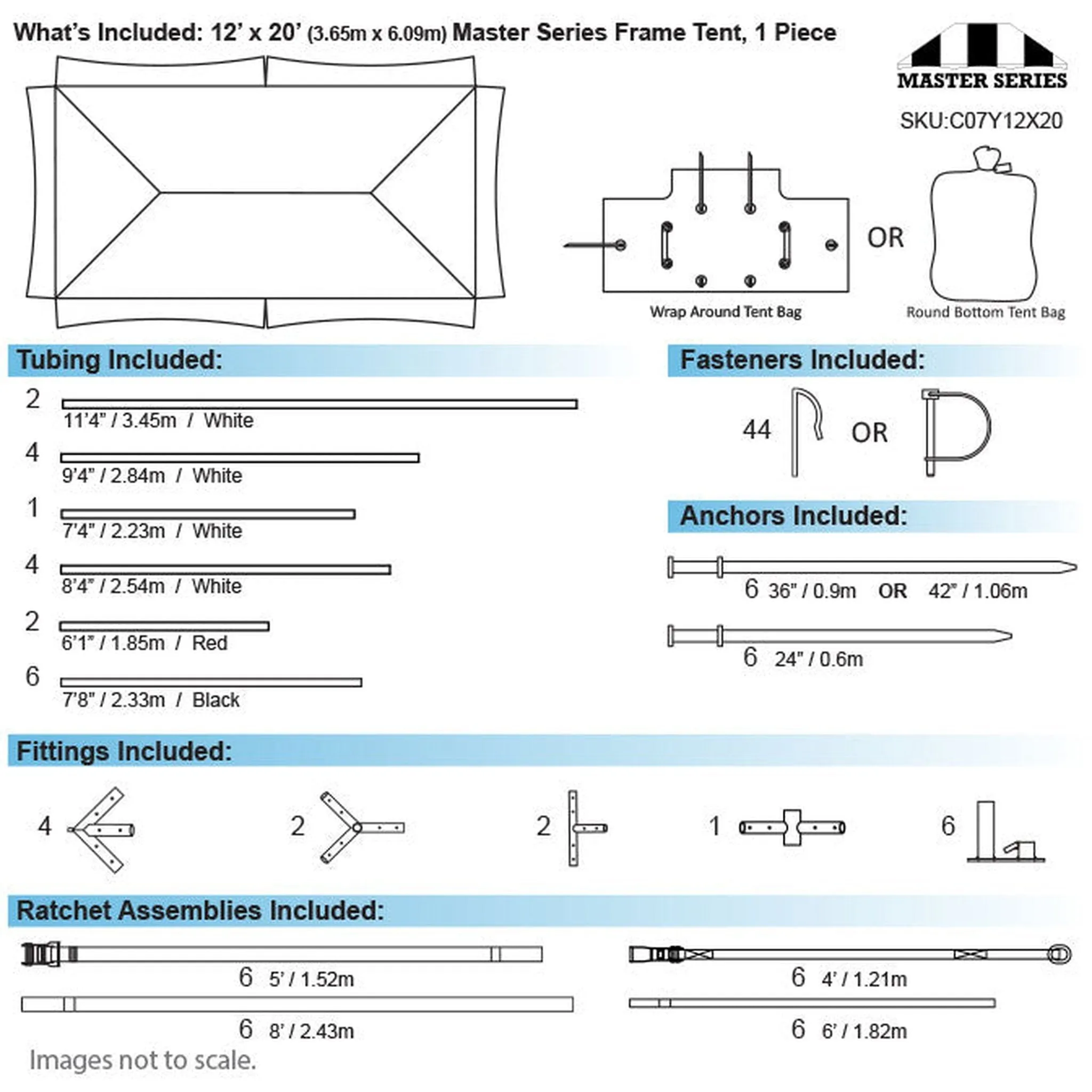 12x20 Master Series Frame Tent