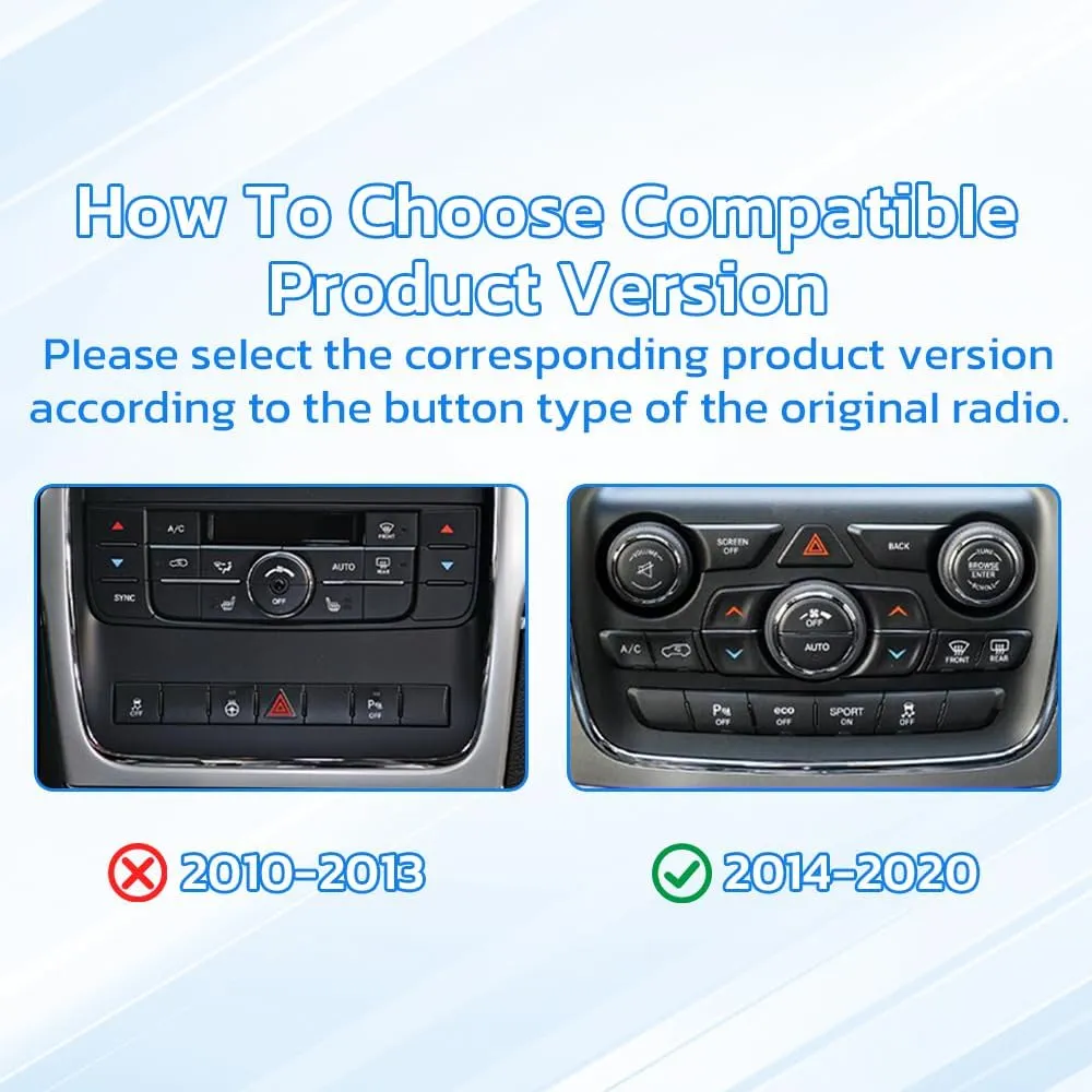 14 Inch Touch Screen Android 13 Car Radio for Dodge Durango Stereo Upgrade Tesla Style Head Unit Multimedia Player Android Auto Carplay GPS Navigation (2014-2020 Year)