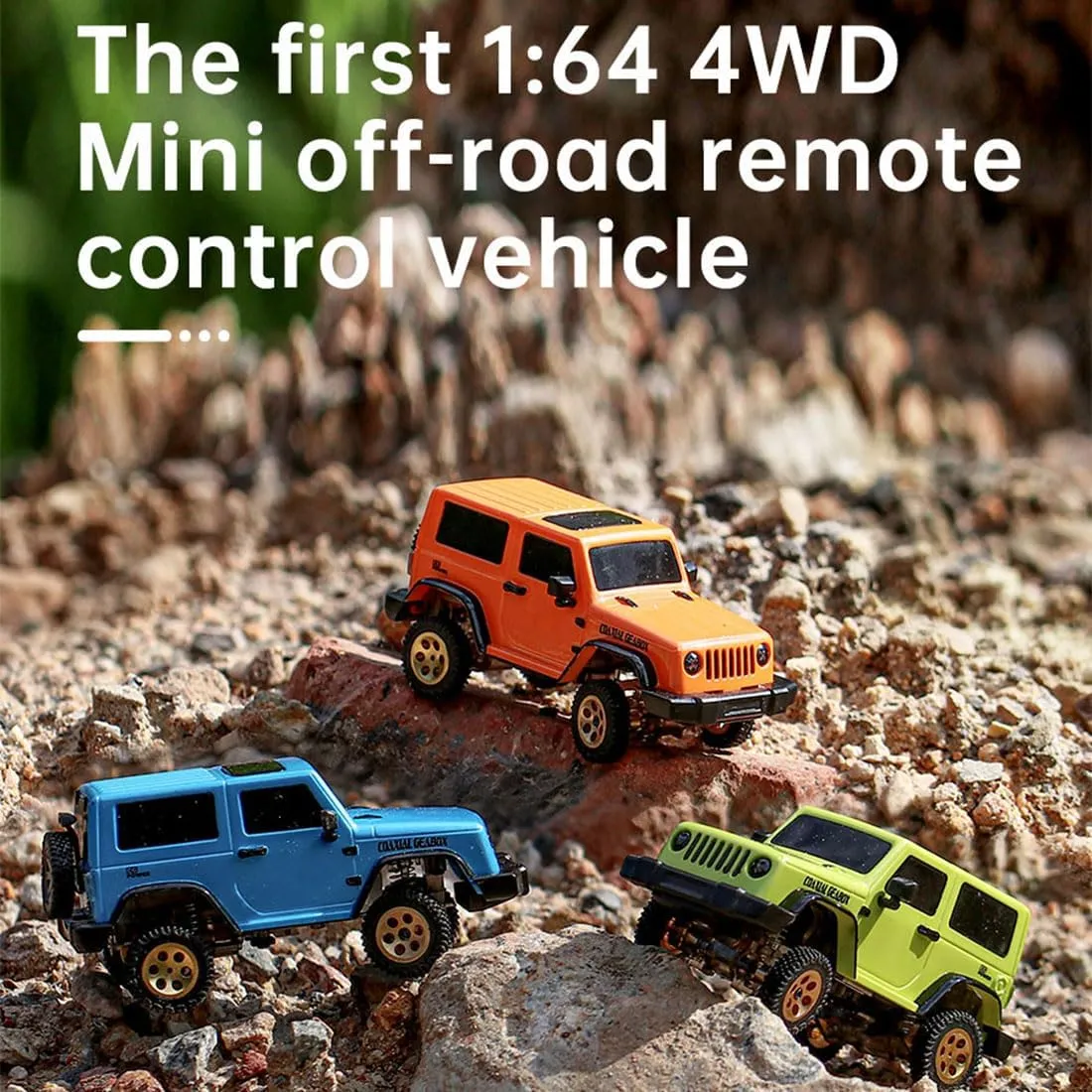 1/64 Scale FPV RC Rock Crawler with Goggles, 8CH 4WD Full Proportional Control Off-Road Vehicle with LED Light, All-Terrain Crawler for Hobbyist