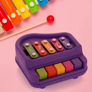 17799 2 IN 1 BABY PIANO XYLOPHONE TOY FOR TODDLERS, BABY KIDS GIRLS BOYS 3  YEARS (1 PC)