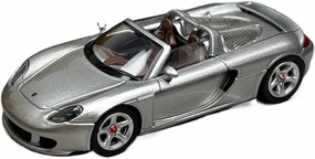 1 64 for Porsche Carrera GT Convertible Diecast Alloy Edition Toys Cars Model Souvenir Static Display Motor Vehicles Toys(Silver)