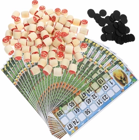 1 Set Set Game Kit Russian Lotto Board Game with Bingo Cards Lightweight Design for Parties and Gatherings