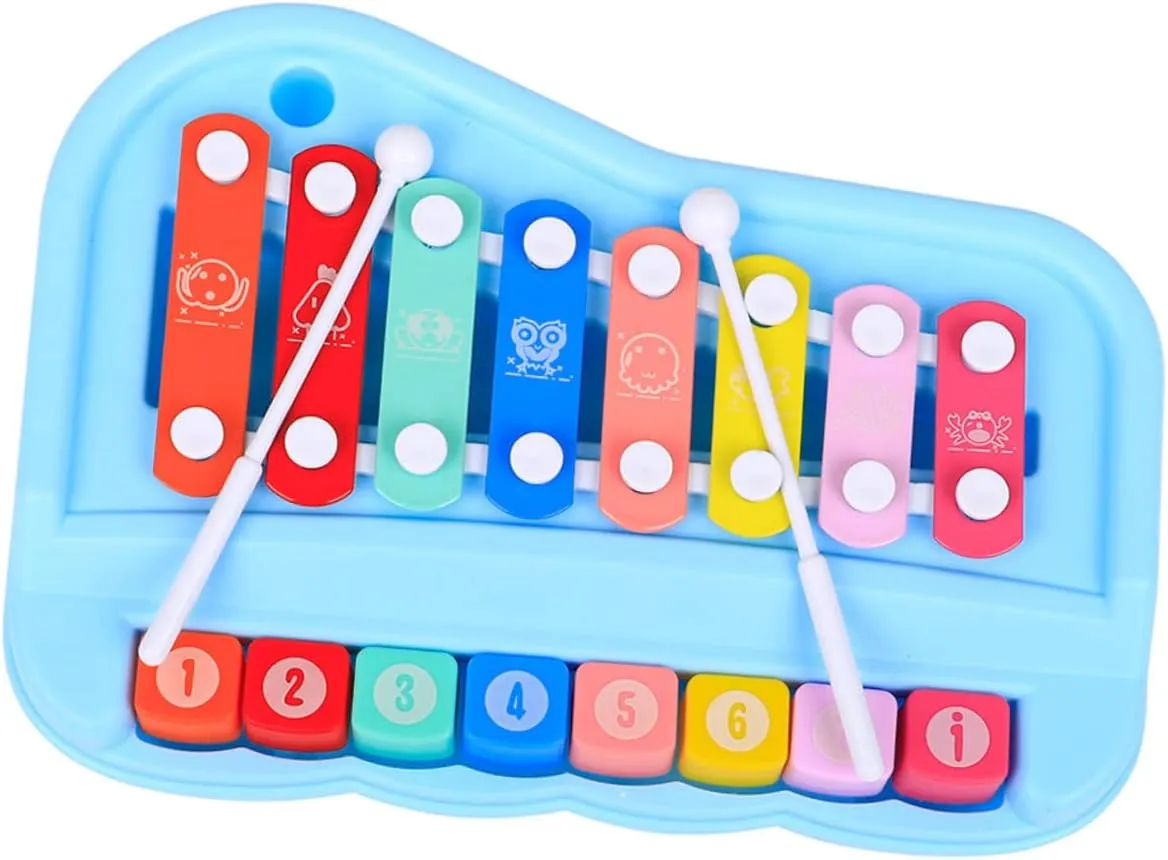 1Set Creative Knocking Piano Educational Music Instrument for Boys Percussion for Early Learning Safe Design Present
