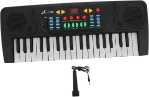 1Set Keys Piano with Microphone Educational Music for Lightweight and Portable Electronic Organ for Boys for Early Musical Development