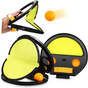 1Set Toss and Catch Ball Interactive Outdoor Game with Paddles for Family Fun Design for Beach Pool and Activities for Adults