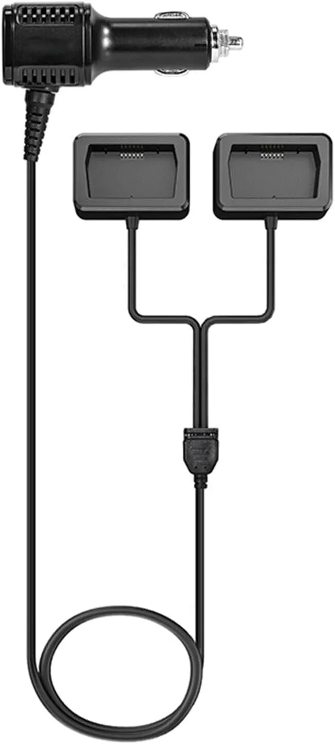 2-in-1 Battery Car Charging Adapter Compatible for DJI Mini 4 Pro//Mini 3 /Mini 3 Pro Drone Accessories,Dual Power Car Charger Fast Charging Hub