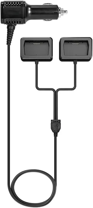 2-in-1 Battery Car Charging Adapter Compatible for DJI Mini 4 Pro//Mini 3 /Mini 3 Pro Drone Accessories,Dual Power Car Charger Fast Charging Hub