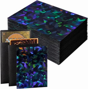 200pcs Holographic Card Sleeves, Holographic Diamond Standard Size Card Sleeves for Poke, MTG, Yu-gi-oh, Anime Cards