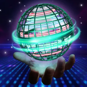 2025 Flying Orb Ball - AI Cool Novelty Birthday Gift Galaxy Boomerang Hand Drone Magic Floating Orbit Hover Mini Outdoor Fidget Toy for Boys Girls Teens Kids, Green