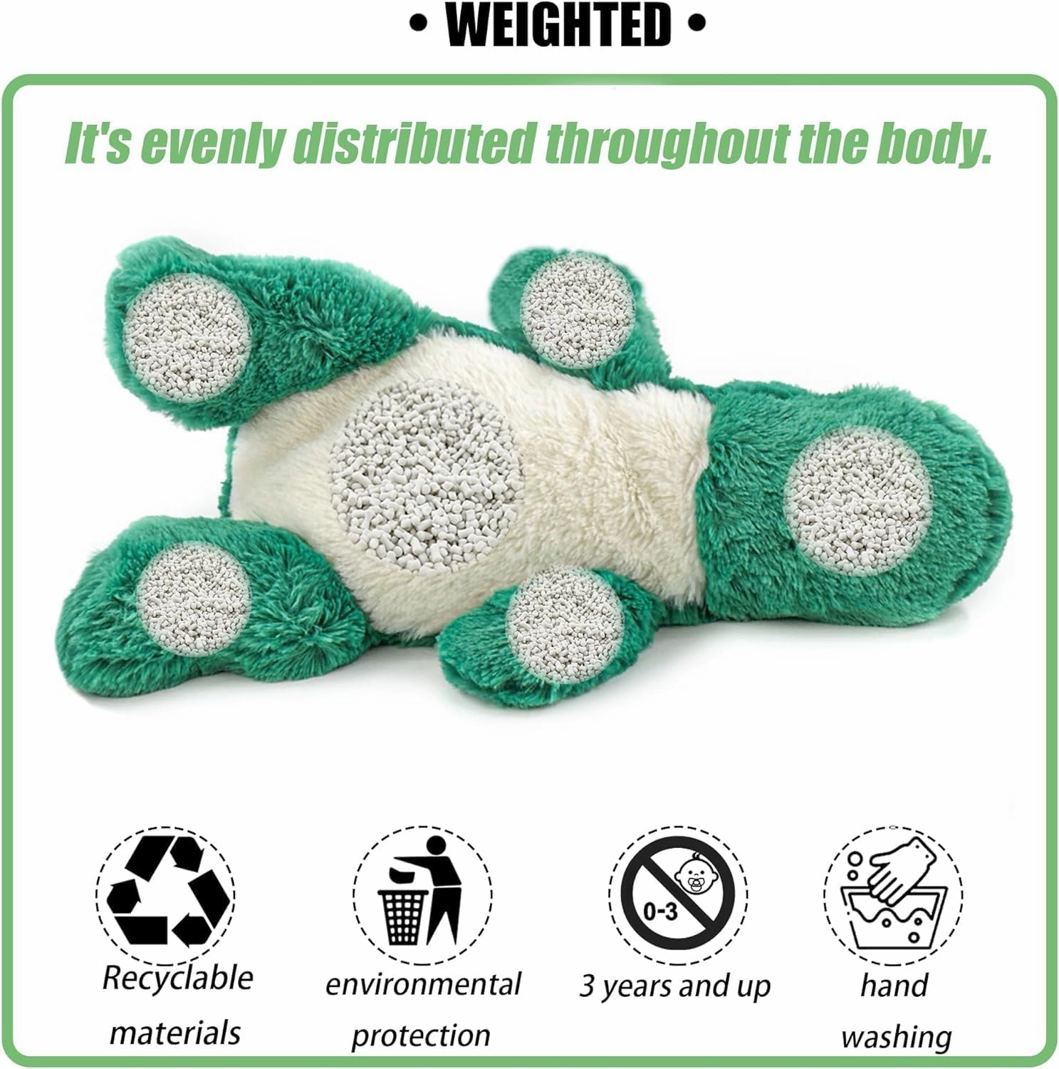 20" | 4 Pounds Weighted Stuffed Animals,Sensory Comfort Plush Throw Pillow Toy, Soft for Home & School, Kawaii Plushies Hugging Toy Gifts for Kids & Adults (Dinosaur, 20 inch 4 Pounds)