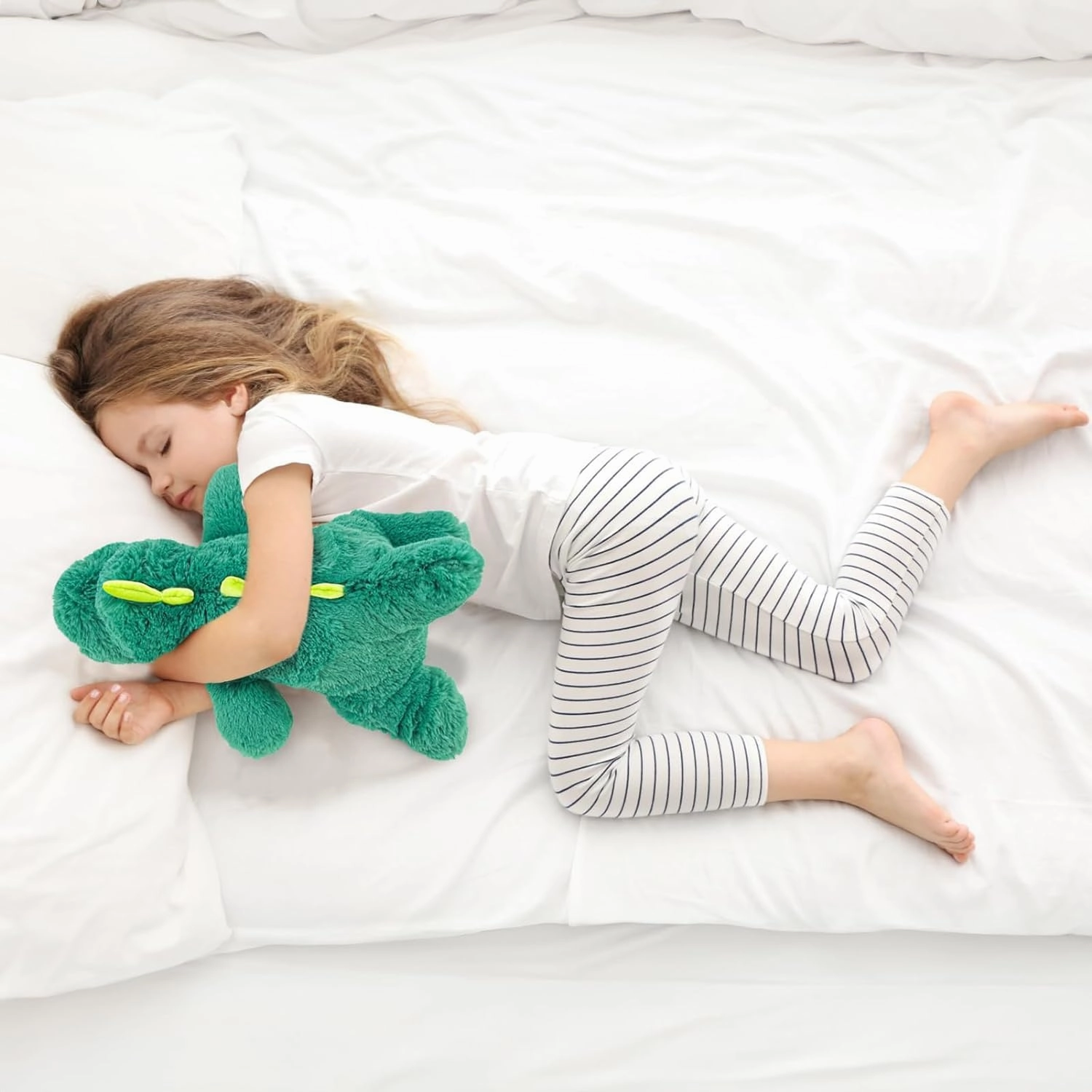 20" | 4 Pounds Weighted Stuffed Animals,Sensory Comfort Plush Throw Pillow Toy, Soft for Home & School, Kawaii Plushies Hugging Toy Gifts for Kids & Adults (Dinosaur, 20 inch 4 Pounds)