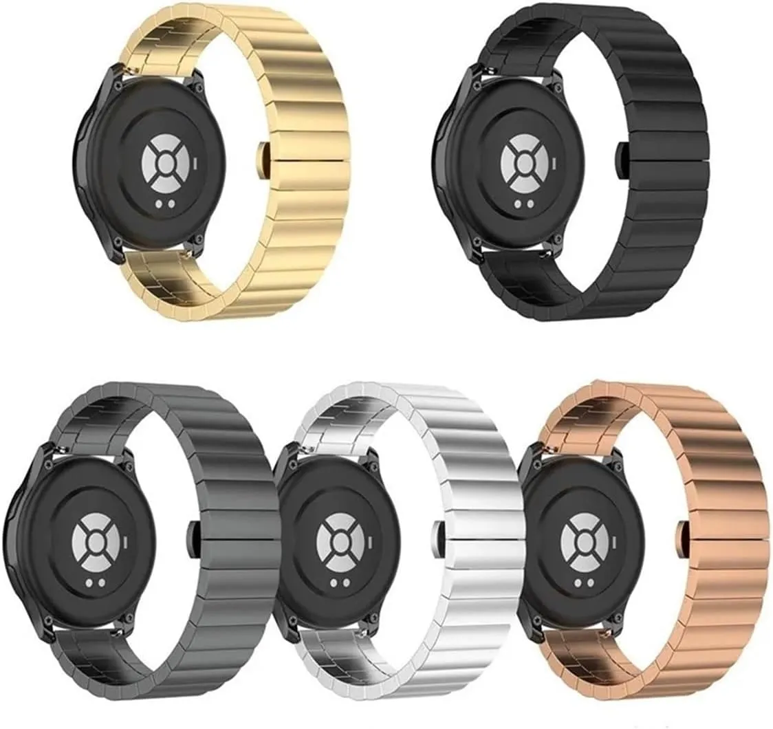 20mm 22mm Stainless Steel Metal Bands For Samsung Galaxy Watch 46mm 45mm/Gear S3, Ticwatch Pro，For Huami Amazfit，For Huawei watch