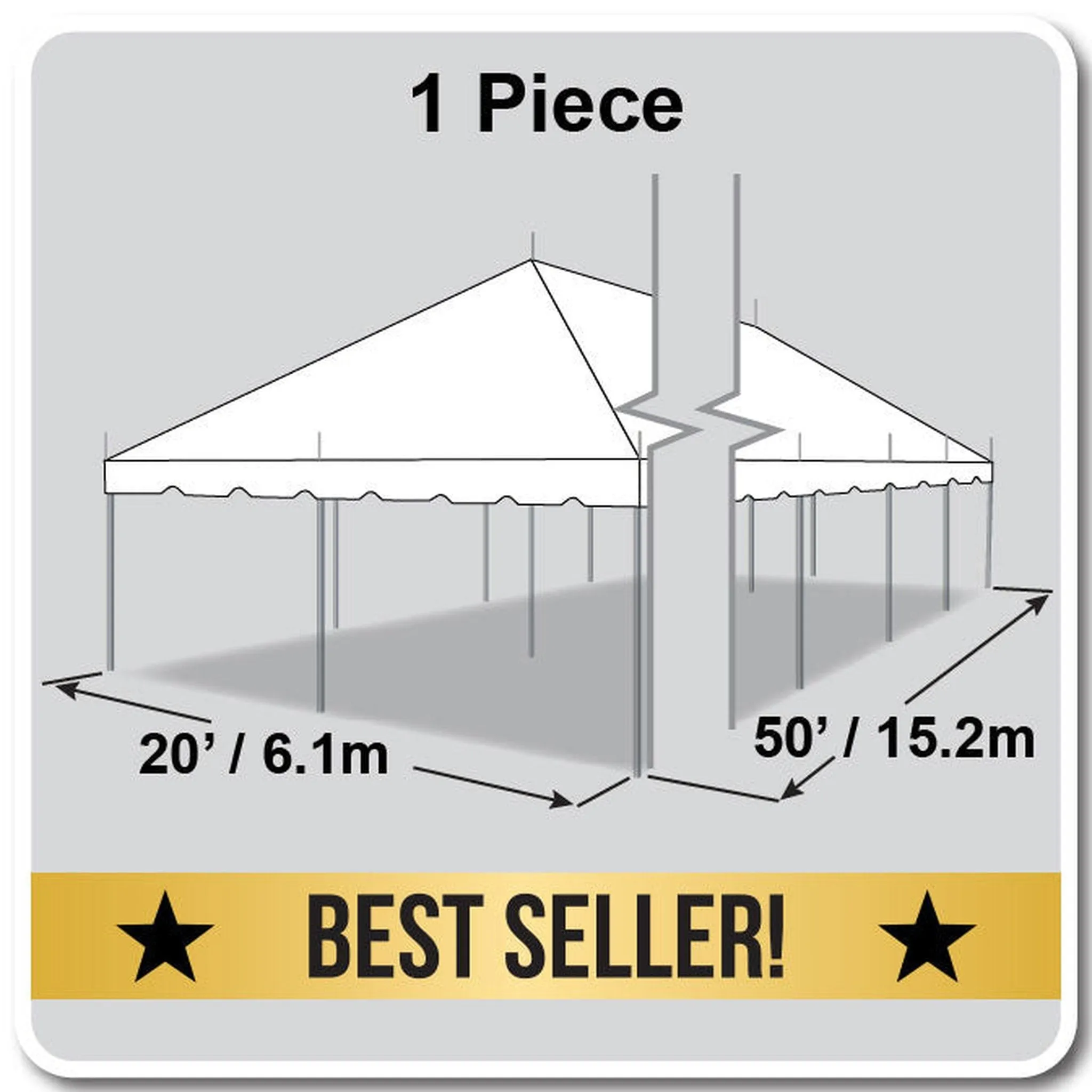 20x50 Classic Series Pole Tent