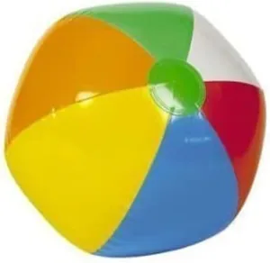 24 Mini BEACH BALLS/6-Panel Traditional Style Rainbow 6" BEACHBALLS/Pool Party FAVORS/WEDDING/Decorations/LUAU/2 DOZEN