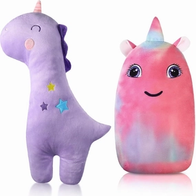 2 Pcs Seat Belt Pillow for Kids Cover for Boys Girls Seatbelt Cushion Pillow for Toddler Car Strap Covers for Travel Sleep Neck Head Support Pad(Cute Unicorn)