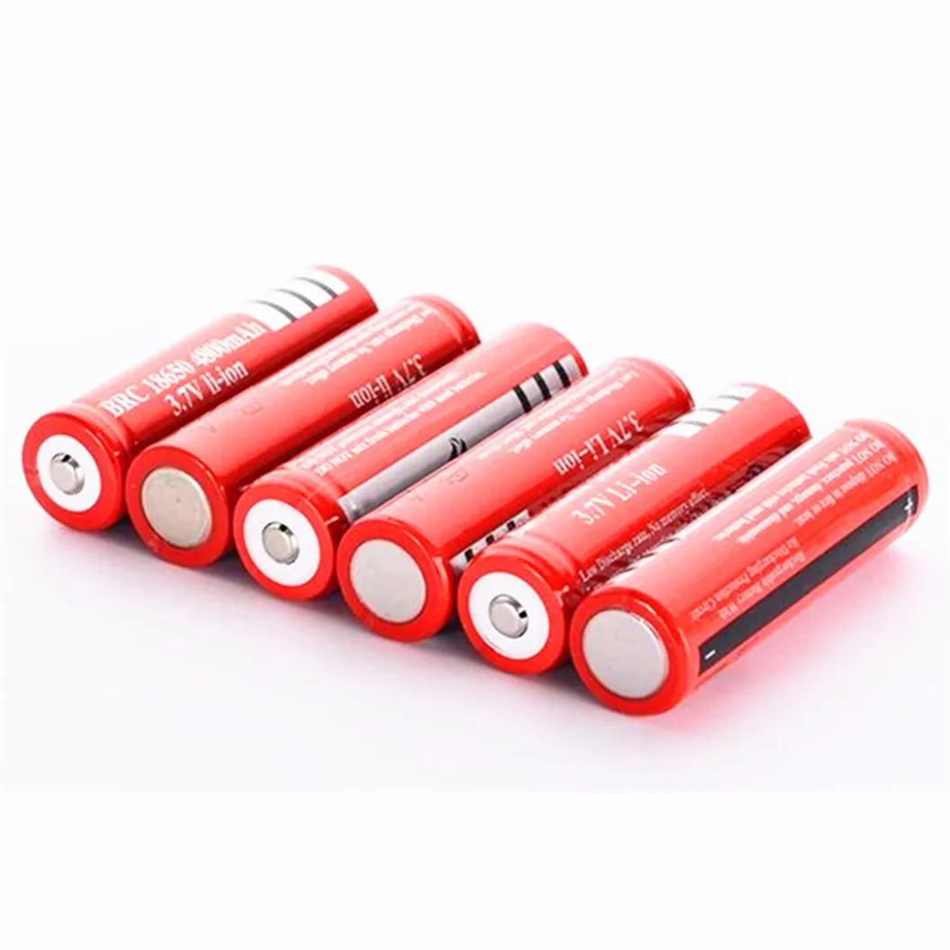 2pcs 4800mAh 3.7V 18650 Rechargeable Lithium Li-ion Battery for Flashlight GTL EvreFire