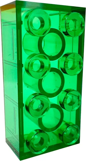 2x4 Classic Building Bricks - 300 Pieces - Creative Building Toy Set for Kids, Boys or Girls 100% Compatible with All Major Brands Ages 3 and Up (Trans Green, 300)