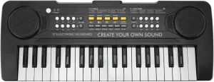 37 Key Portable Electronic Piano Keyboard, Multifunctional Music Toy for Kids Educational Instrument with Microphone, for Boys Girls