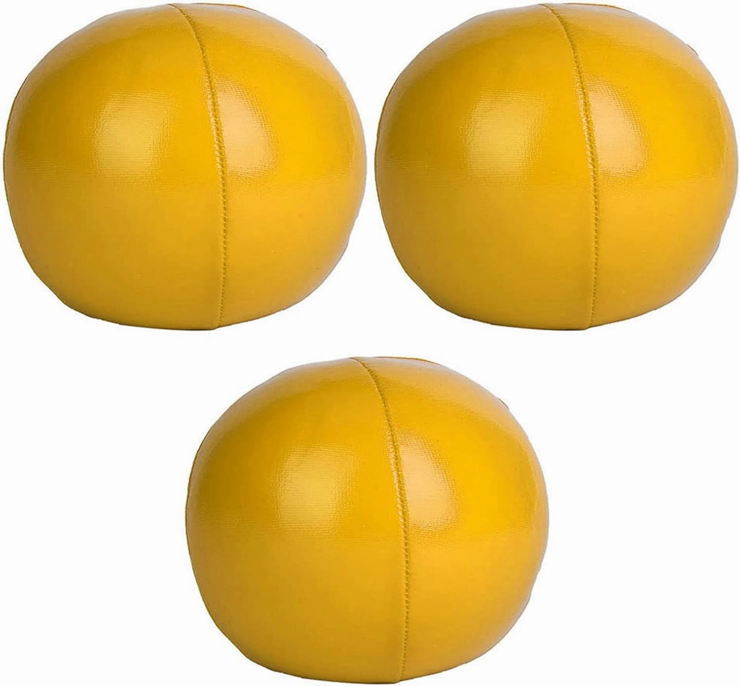 3 pcs Juggling Balls, PU Juggling Balls Clown Juggle Ball Set for Beginner & Professionals Learn to Juggle Fun Juggling Balls(Yellow)