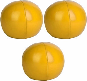 3 pcs Juggling Balls, PU Juggling Balls Clown Juggle Ball Set for Beginner & Professionals Learn to Juggle Fun Juggling Balls(Yellow)