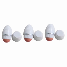 3pcs Facial Oil Absorbing Portable Volcanic Roller for Oily Skin Compact Oil Remover Tool Elegant Design Travel-friendly Face Roller