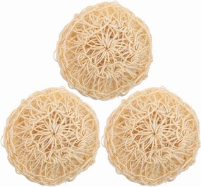 3pcs Sisal Shower Balls for Bathing Body Scrubbers with Exfoliating Ability Convenient Cleaning Loofah for Comfortable Skin Care Portable Bath Scrub for Families