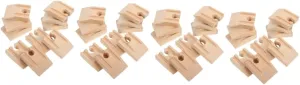 40 Pcs Train Track Wooden Track Wooden Playthings Track Plaything Simulation Train Track Model Train Accessories Train Track Play Toy Model Railway Accessories Track Playing, As Shownx4pcs