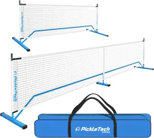 4.0 Slim Version 2in1 Portable Pickleball Nets Outdoor Game, 22ft 11ft Pickleball Net-USAPA Regulation Size-Half Court Pickle Ball Net System with Carrying Bag for Driveway