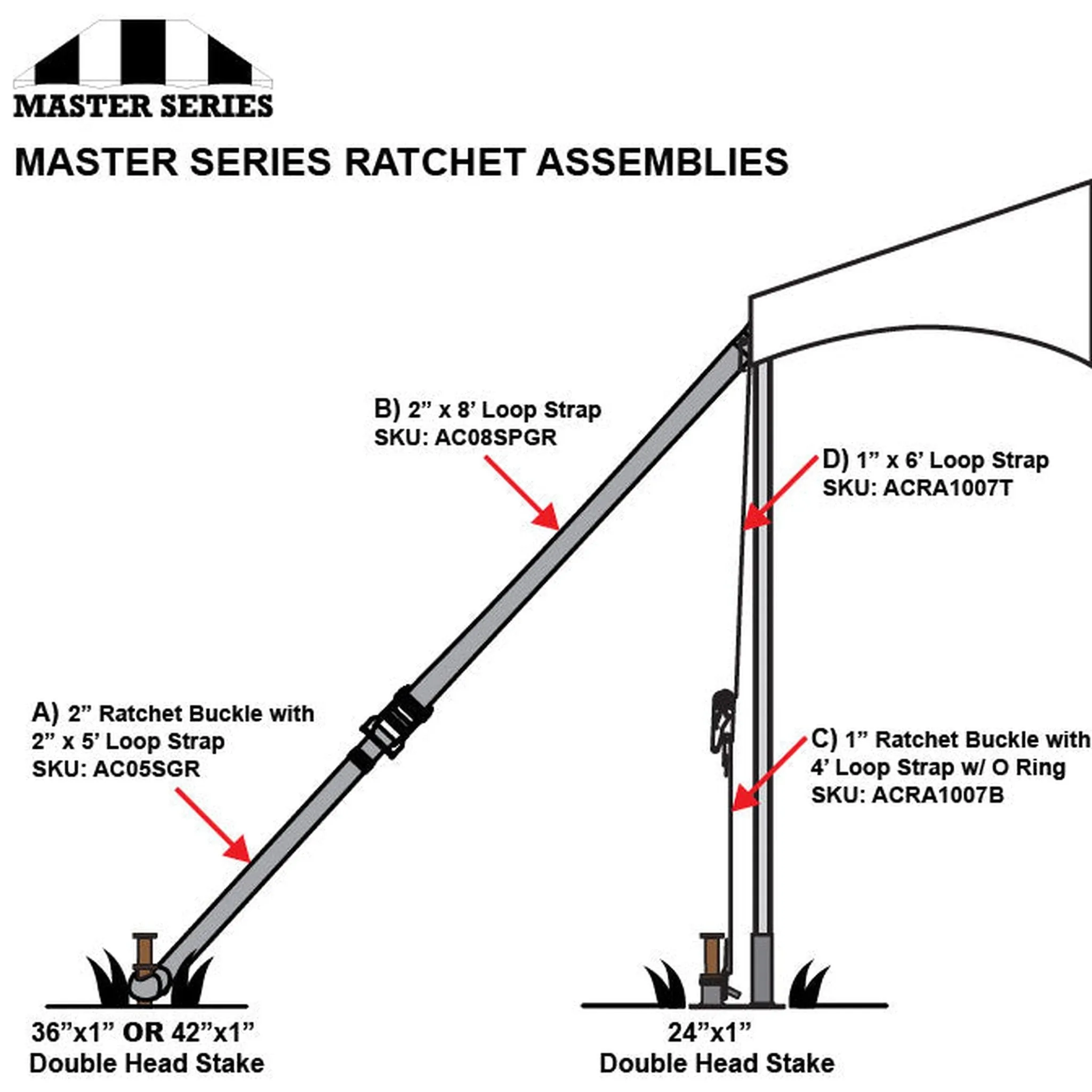 40x200 Master Series Frame Tent