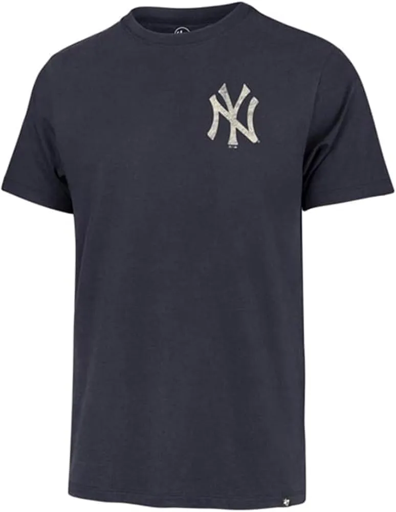 47 MLB Official Back Play Distressed Primary Logo Franklin Team T-Shirt