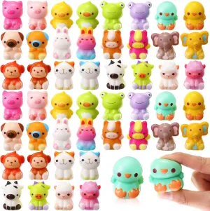 48 Packs End of Year Slow Rising Jumbo Animal Toys Bulk Kids End of Year Gifts for School Classroom Exchange Sensory Stress Anxiety Relief Toys Party Favors for Classroom Prizes Pinata