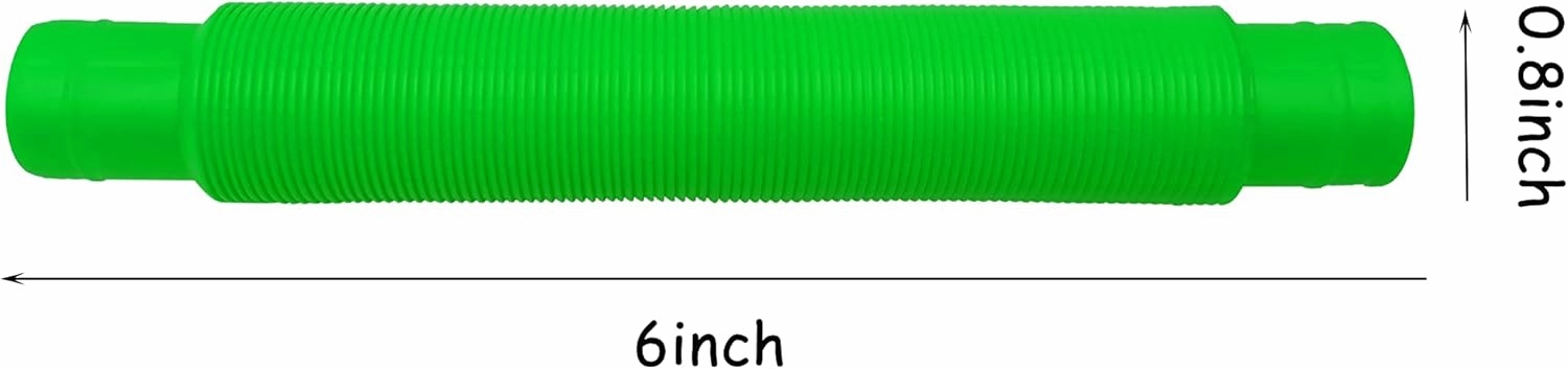 48 Pcs Pop Tubes Party Favor for Kids, Pop Tubes Fidget Toys for Easter Basket Goodie Bag Stuffers , Pop Tubes Bulk for School Classroom Rewards Prizes Birthday Christmas Valentine Gift