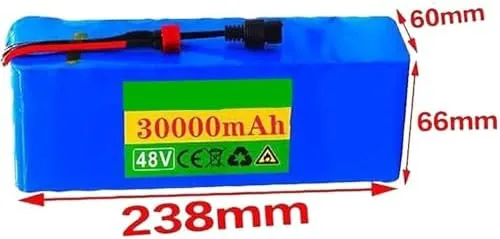 48V 30Ah 30000mah Rechargeable Lithium Ion, Li ion Portable Battery Pack, Lithium ion Battery Pack,with Charger XT60 Plug,EBike Electric Bicycle Scooter T