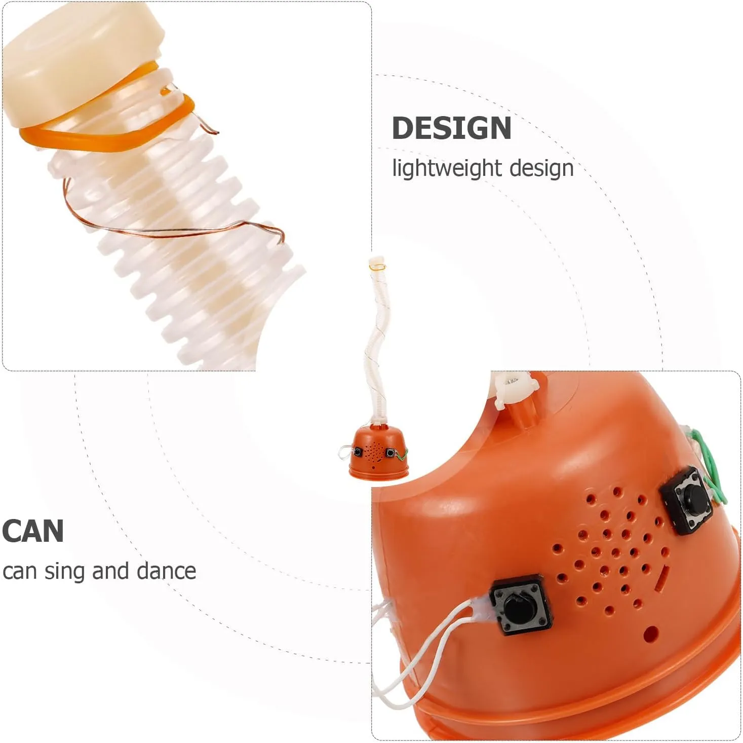 4pcs Dancing Toy Movement Toys Cactus Repairing Fitting Toy Movements Toy Making Movement Handmade Toy Accessory DIY Supply Plush Toy Electronic Component Electric, As Shownx4pcs