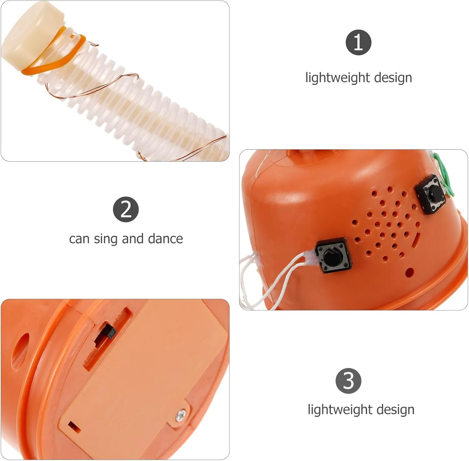 4pcs Dancing Toy Movement Toys Cactus Repairing Fitting Toy Movements Toy Making Movement Handmade Toy Accessory DIY Supply Plush Toy Electronic Component Electric, As Shownx4pcs