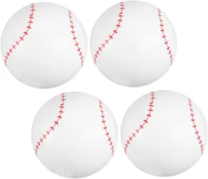 4Pcs Inflatable Baseball Balls for Pool Fun Blow Up Beach for Summer Parties for Family Outdoor Games