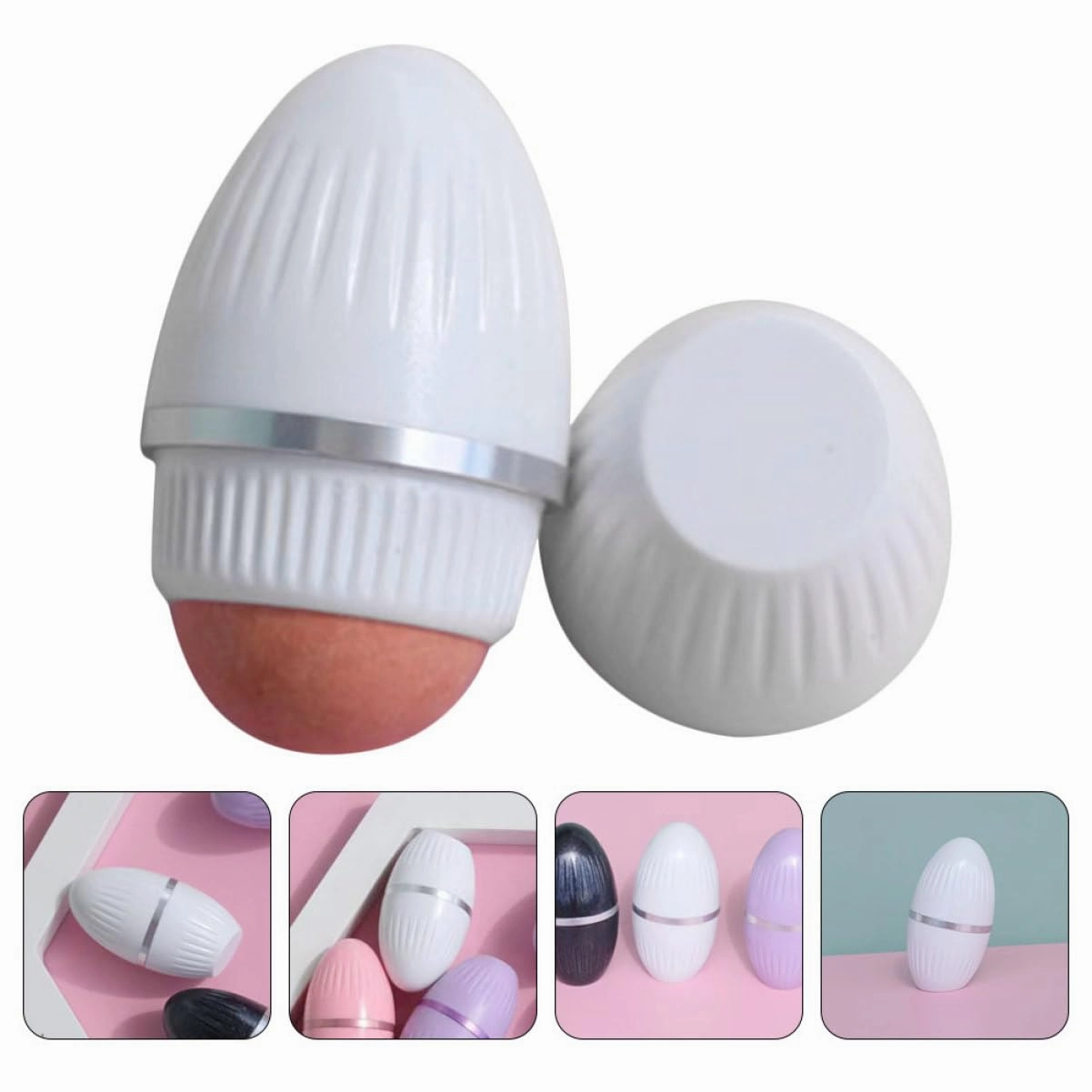 4pcs Facial Oil Absorbing Roller Portable Absorber for Face Lightweight Travel Tool Compact Blotting Roller