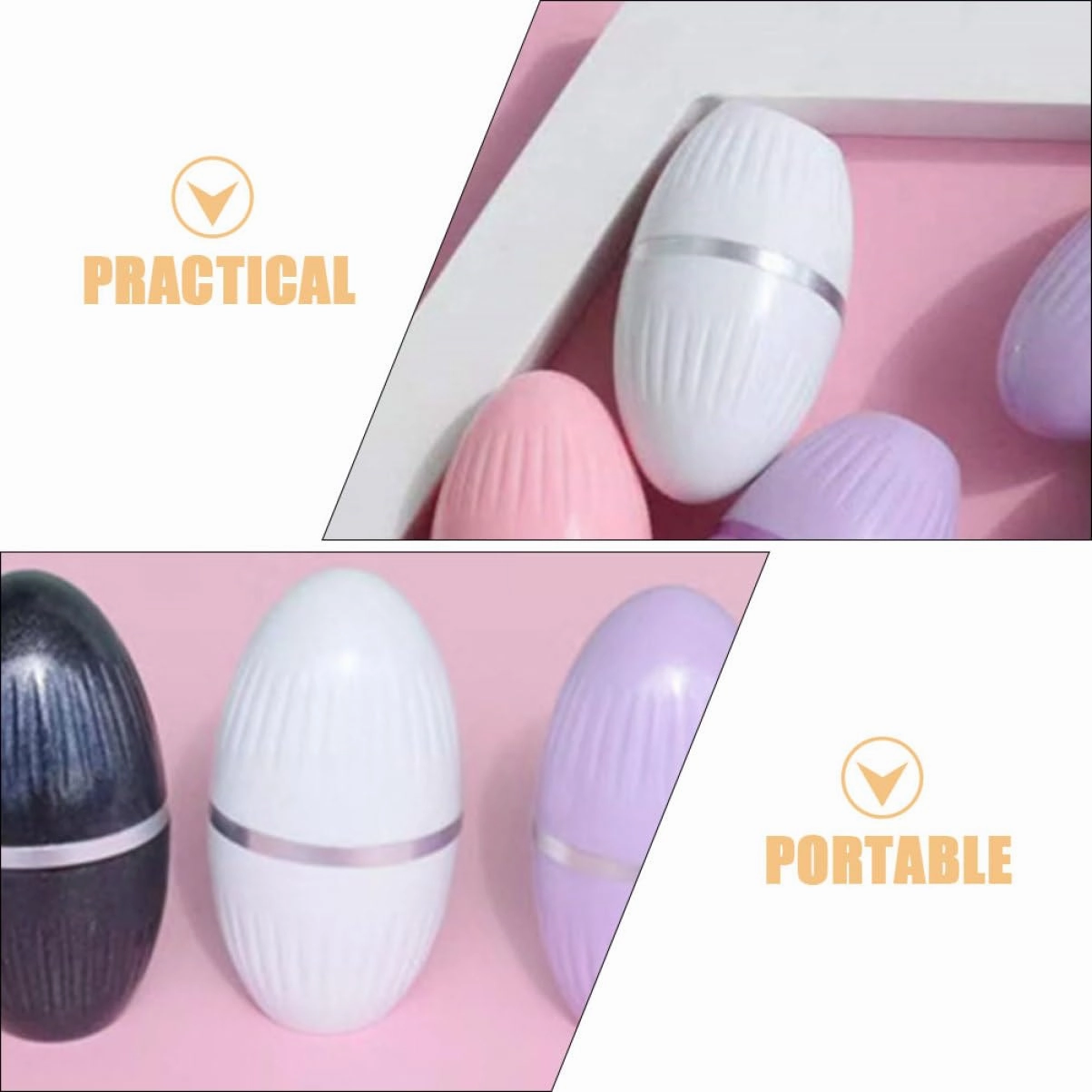 4pcs Facial Oil Absorbing Roller Portable Absorber for Face Lightweight Travel Tool Compact Blotting Roller