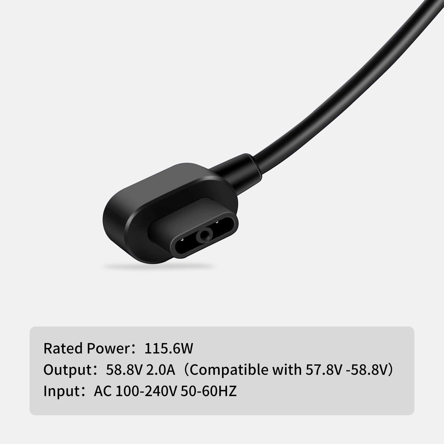 58.8V Charger for Segway Ninebot S-Plus/Mini Plus Smart Self-Balancing Electric Scooter Original Power Cord Adapter Accessories