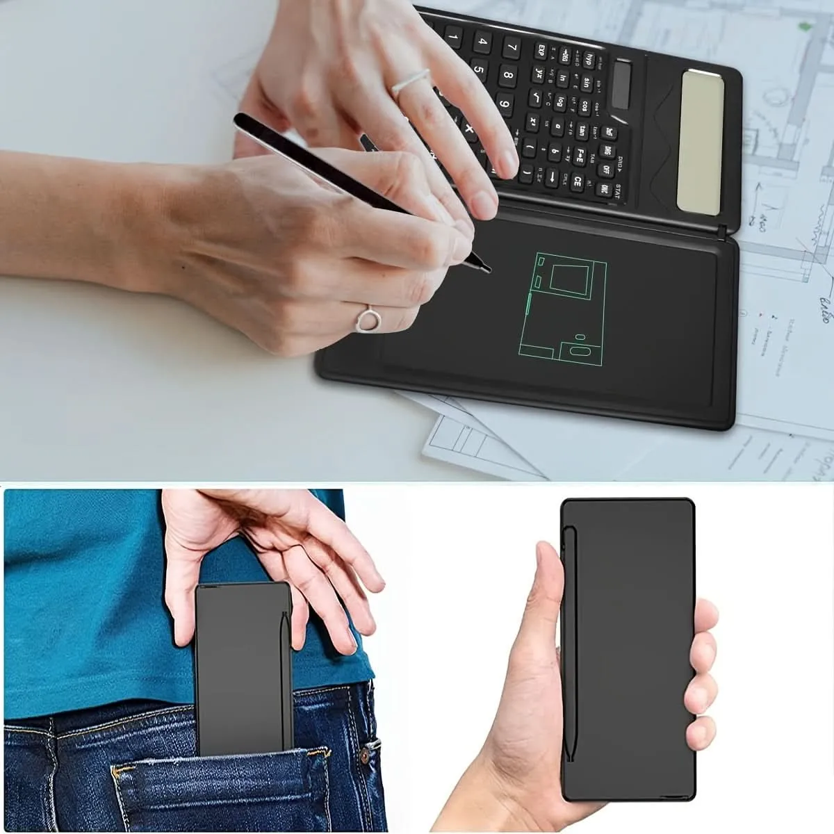 6-Inch Ultra-Thin Erasable LCD Writing Board