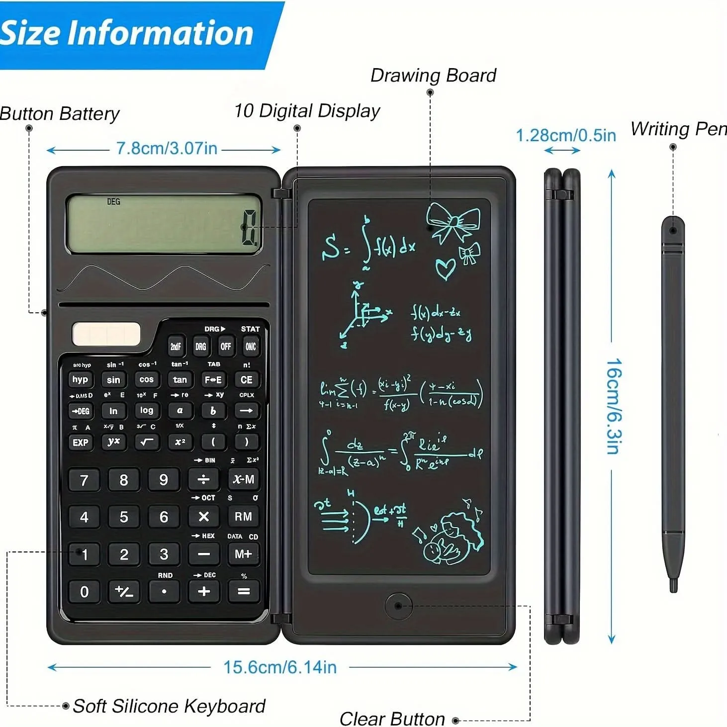 6-Inch Ultra-Thin Erasable LCD Writing Board