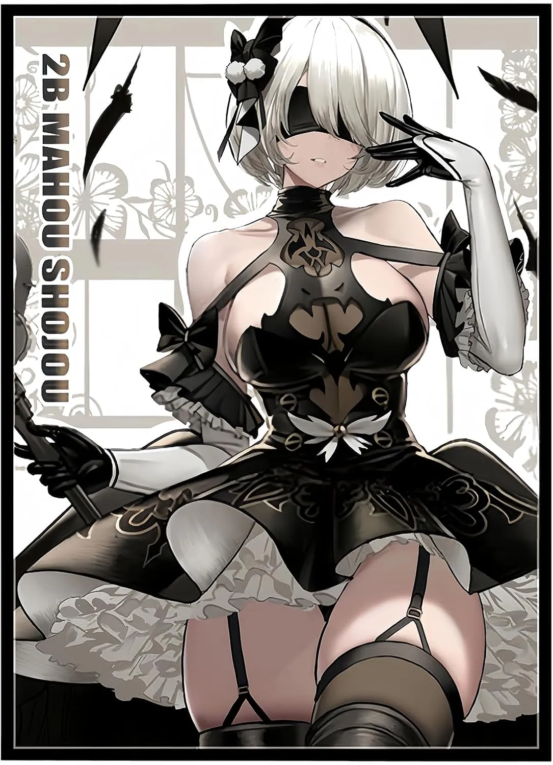 60 PCS Art Anime Card Sleeves for MTG, 67×92mm Top Loading Board Game Inner Trading Card Sleeves Card Protector Compatible with TCG/PTCG(Nier)