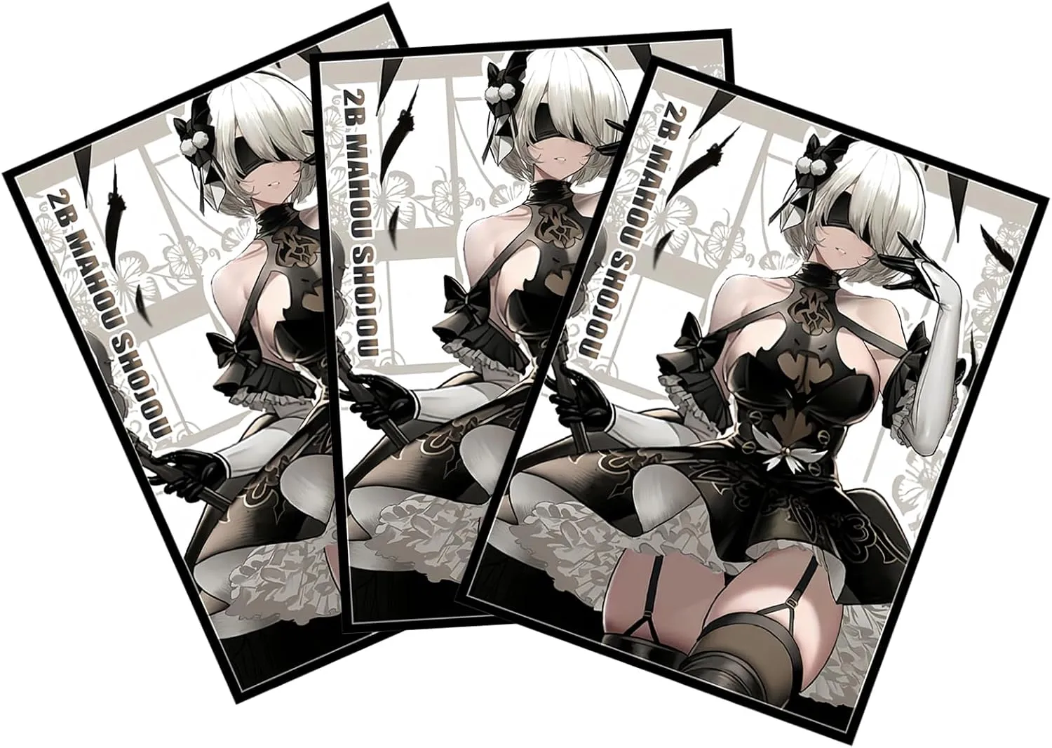 60 PCS Art Anime Card Sleeves for MTG, 67×92mm Top Loading Board Game Inner Trading Card Sleeves Card Protector Compatible with TCG/PTCG(Nier)